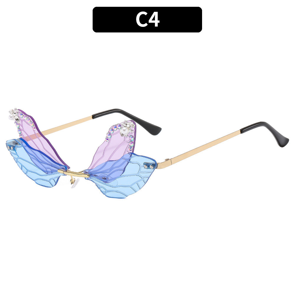 Nuevas gafas de sol de PC de Dragonfly Dragonfly Diamond al por mayor